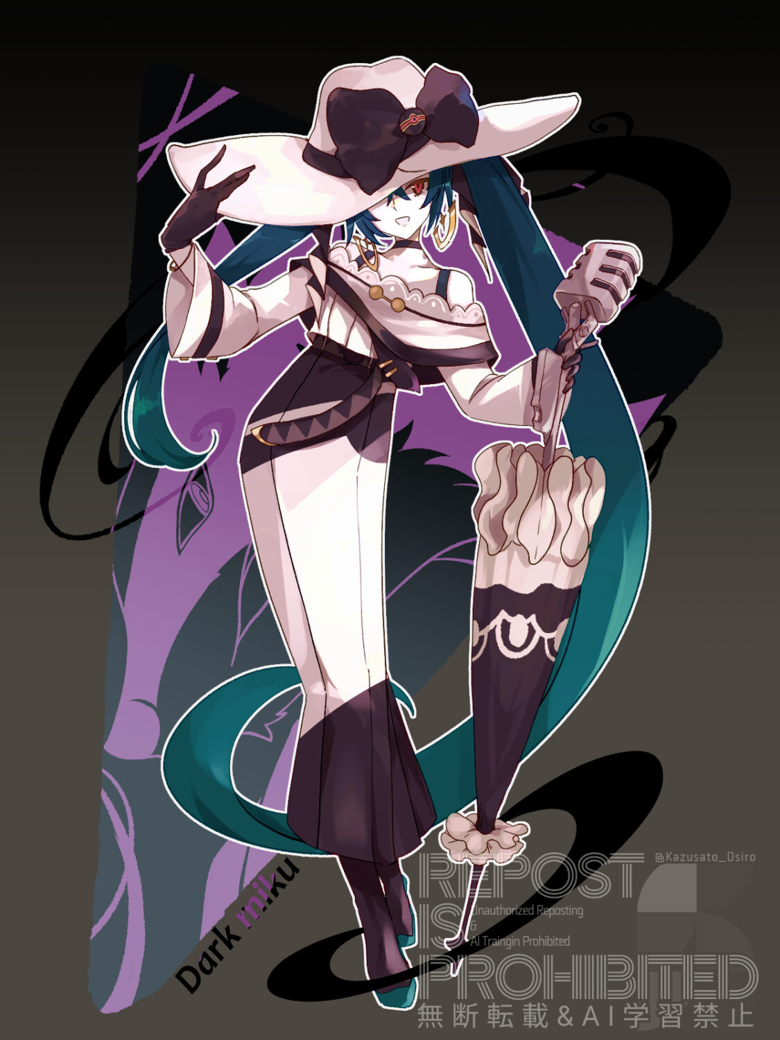 A fan illustration inspired by a character from a well-known series.