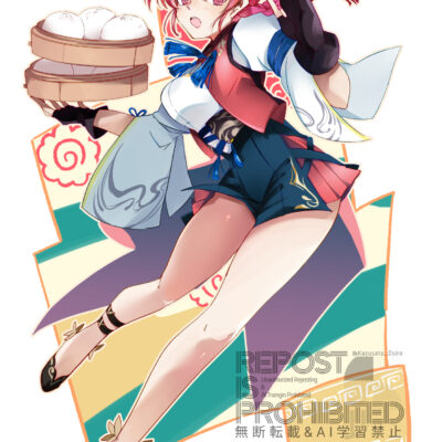 A fan illustration inspired by a character from a well-known series.